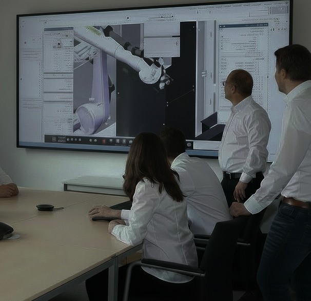 Team working on an automation system